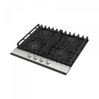 Газовая варочная панель  ZIFFLER 63GT Black Glass