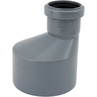 Переход эксцентрический, канализационный КОНТУР УЮТ (серый) 110x50