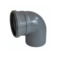 Отвод канализационный КОНТУР УЮТ (серый) D50