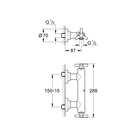 Смеситель для душа GROHE Atrio Ypsilo