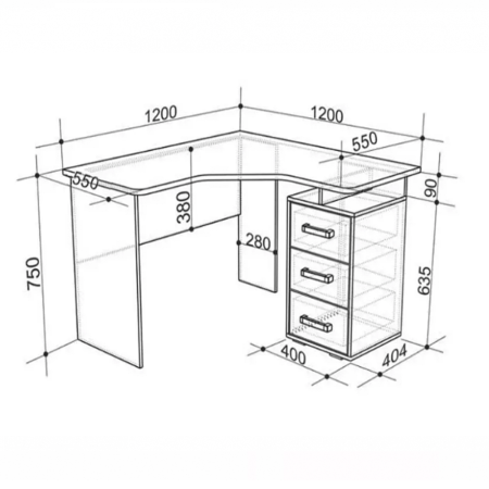 Компьютерный и письменный стол Light-2U