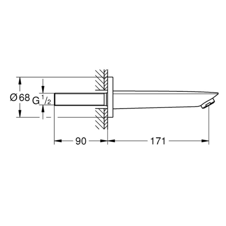 Излив для ванны Grohe BauCosmopolitan