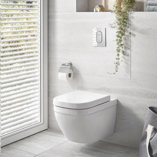 Унитаз подвесной, GROHE Euro Ceramic, с сиденьем, альпин-белый, (39554000)