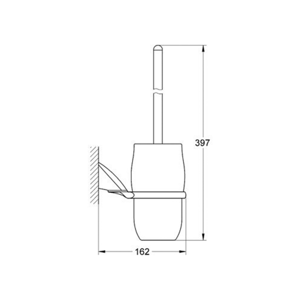 Tуалетный "ершик" в комплекте GROHE Chiara 40335000