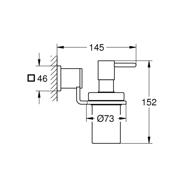 Дозатор жидкого мыла GROHE Allure