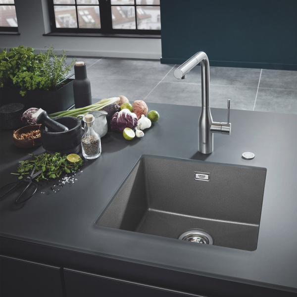 Мойка GROHE K700U с одной чашей, серый гранит (31653AT0)