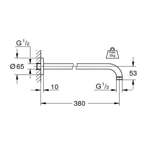 Душевой кронштейн GROHE Rainshower 28361000