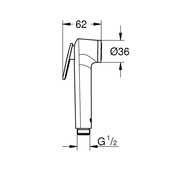 Гигиенический душ, GROHE Tempesta-F Trigger Spray 30, хром, (27512001)