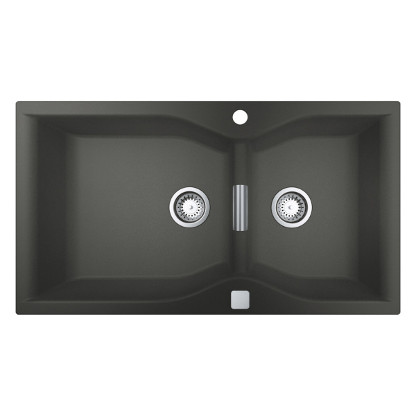 Мойка GROHE K700 с 2 чашами, 900 x 500 мм, серый гранит (31658AT0)