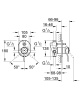 Смеситель для ванны GROHE BauClassic (внешняя и встраиваемая части), хром