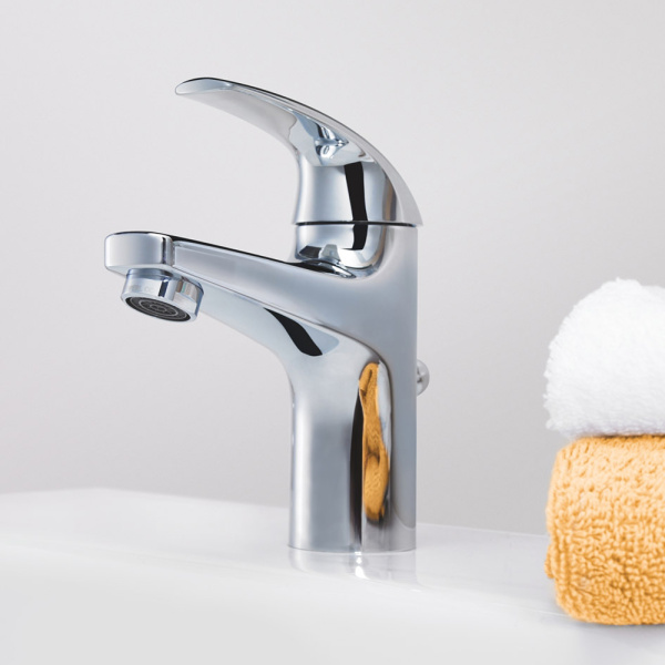 Смеситель для раковины GROHE BauCurve, с донным клапаном, хром (32805000)