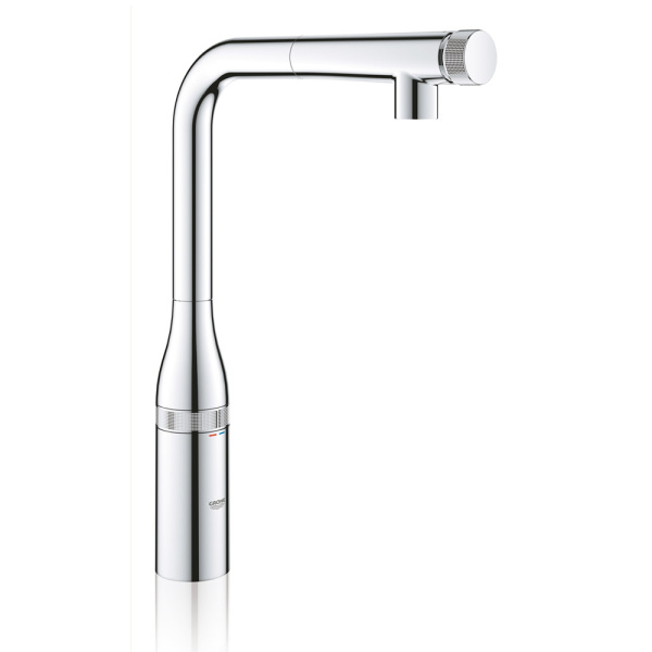 Смеситель для кухонной мойки GROHE Essence SmartControl с вытяжным изливом, хром (31615000)