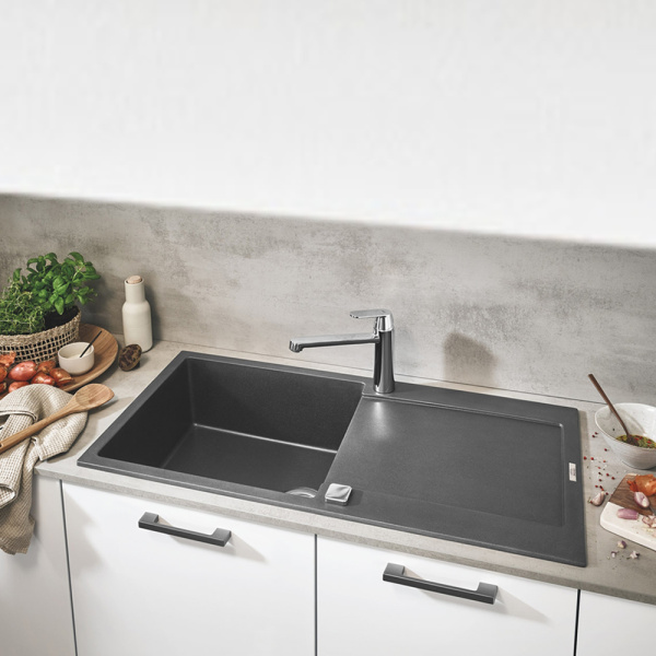 Мойка GROHE K500 с одной чашей, 1000 x 500 мм, серый гранит (31645AT0)