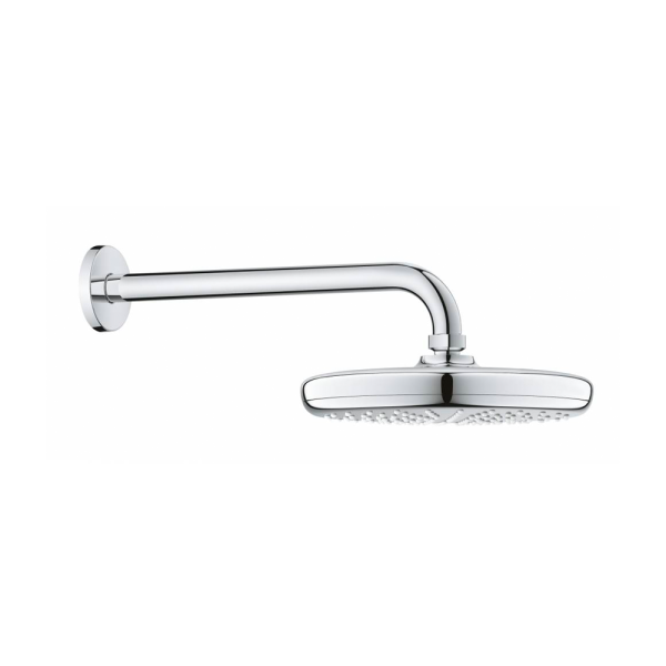 Верхний душ GROHE Tempesta 210 с душевым кронштейном, 1 режим струи, хром 