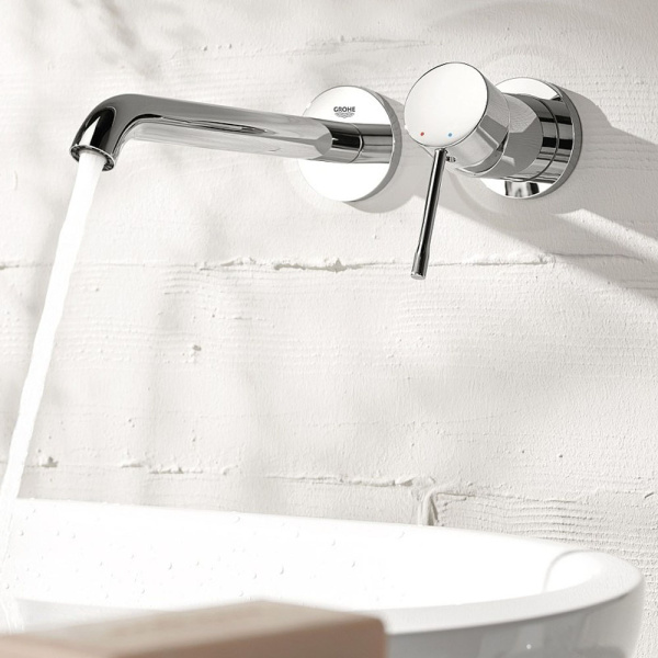 Внешняя часть смесителя для раковины GROHE Essence на 2 отверстия, M-Size, хром (19408001)