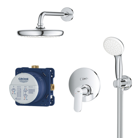 Набор для душа, GROHE Eurosmart Cosmopolitan, с верхним душем Tempesta 210, хром, (25219001)