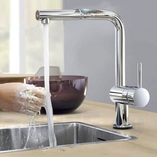 Смеситель для кухонной мойки GROHE Minta Touch сенсорный с вытяжным изливом, хром (31360001)