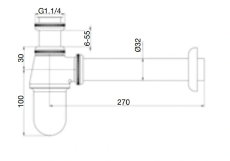 Сифон для раковины Fiore30CR8850