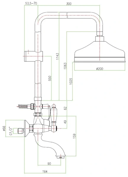 Душевая система Fiore 22OO0615