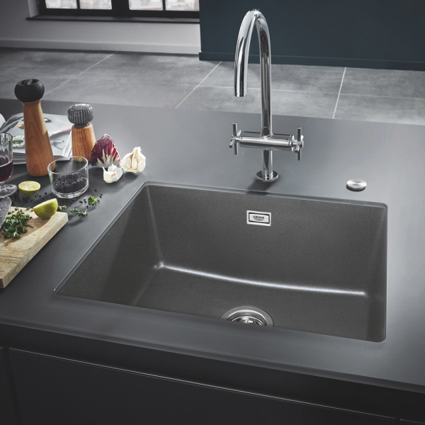 Мойка GROHE K700U с одной чашей, серый гранит (31655AT0)