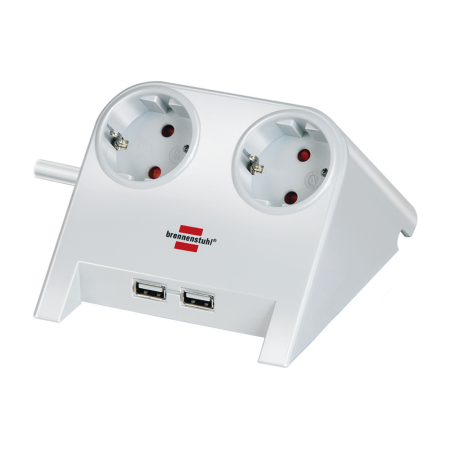 Удлинитель настольный Brennenstuhl Desktop-Power с 2 USB 1153500222  / 1153520222 