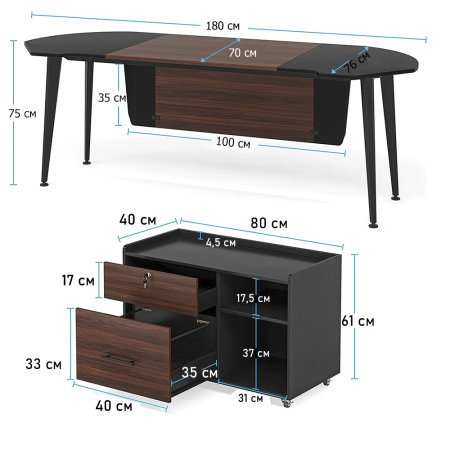 Офисный и письменный стол для руководителей