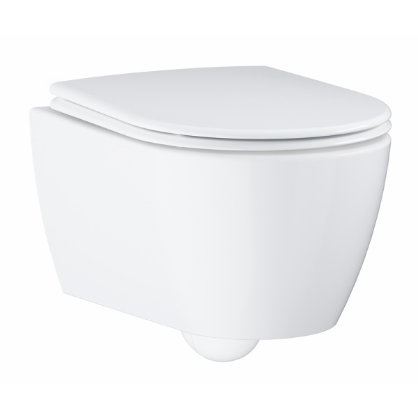 Унитаз GROHE Essence подвесной, с покрытием PureGuard, альпин-белый (3957100H)