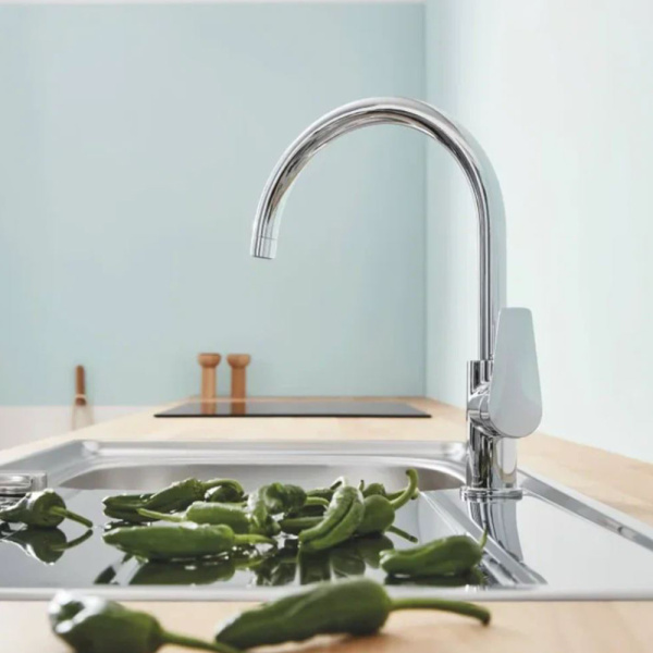 Смеситель для кухонной мойки GROHE BauCurve, хром (31231001)