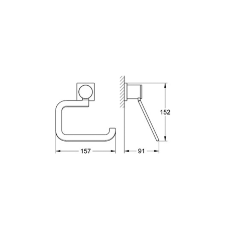 Держатель бумаги GROHE Allure хром