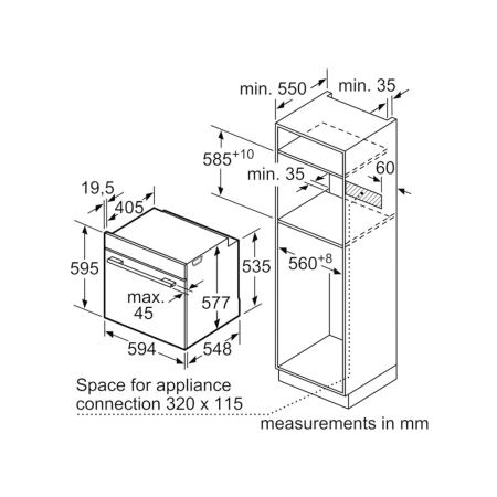 Встраиваемый духовой шкаф Bosch 