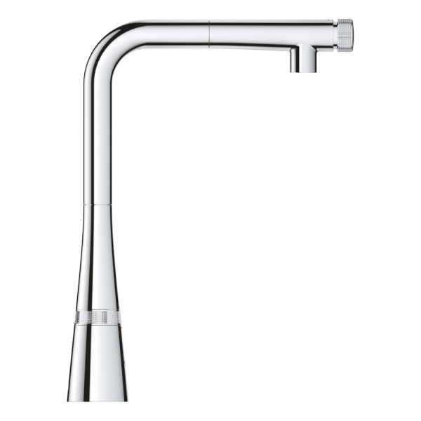 Смеситель для кухонной мойки GROHE Zedra SmartControl с вытяжным изливом, хром (31593002)