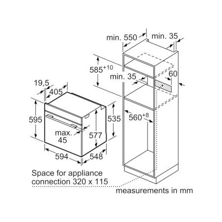 Встраиваемый духовой шкаф Bosch 