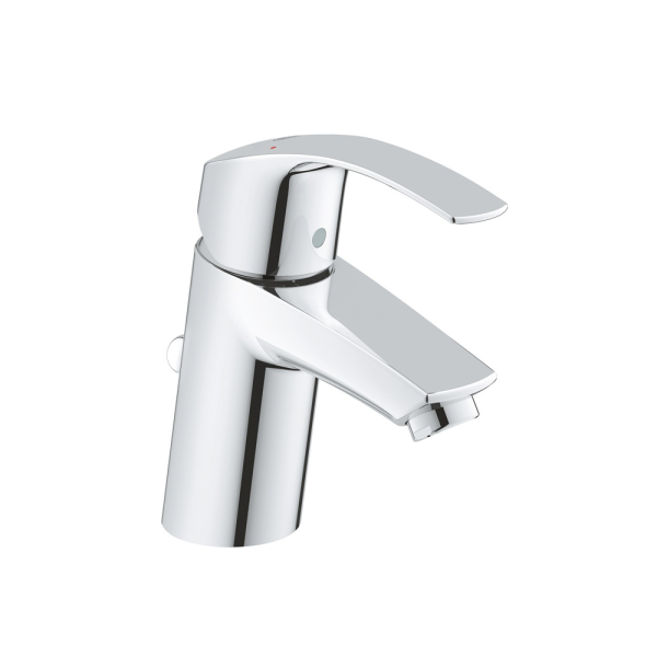 Смеситель для раковины GROHE Eurosmart New с донным клапаном, размер S, хром