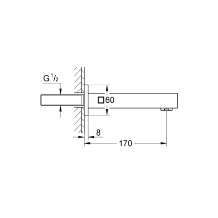 Излив для ванны Grohe Universal Cube
