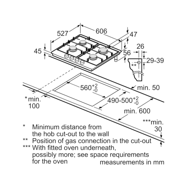 Газовая варочная панель Bosch 