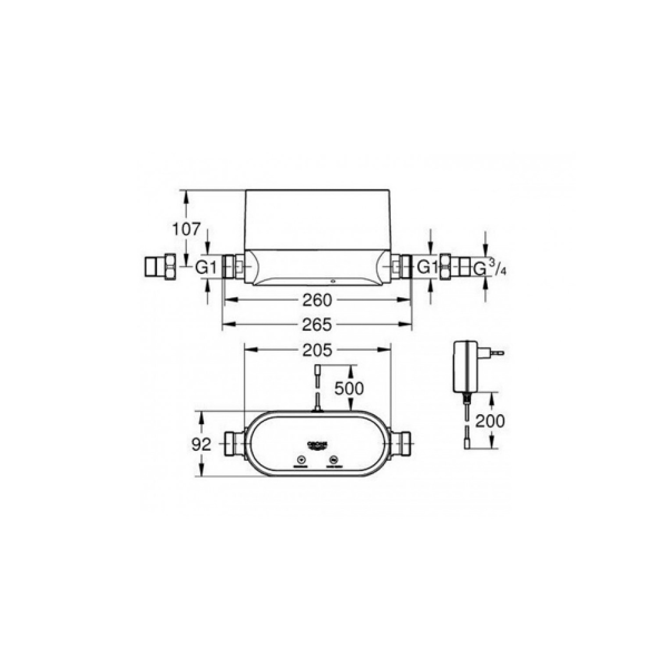 Интеллектуальный контроллер воды GROHE Sense Guard