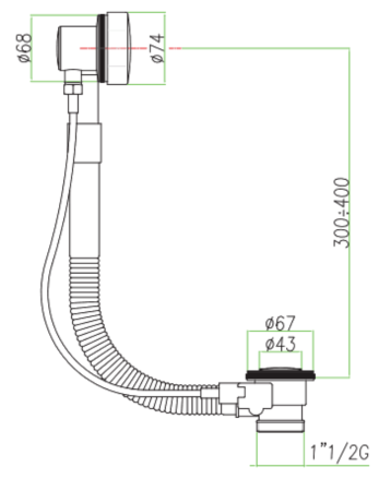 Cифон для ванны Fiore 