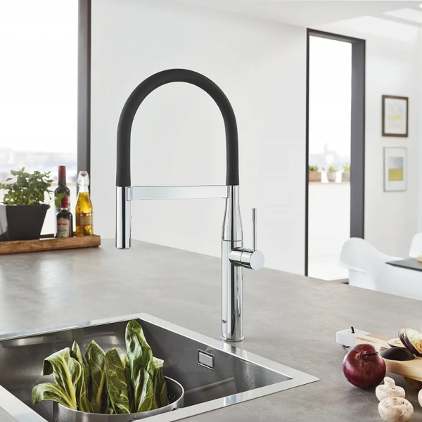 Смеситель для кухонной мойки GROHE Essence профессиональный, хром (30294000)