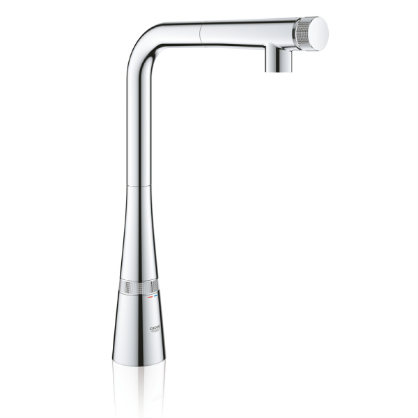 Смеситель для кухонной мойки GROHE Zedra SmartControl с вытяжным изливом, хром (31593002)