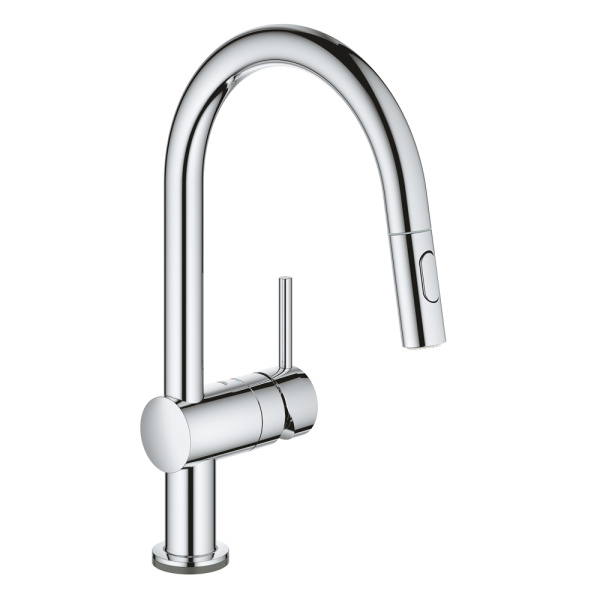Смеситель для кухонной мойки GROHE Minta Touch сенсорный с вытяжным душем, хром (31358002)