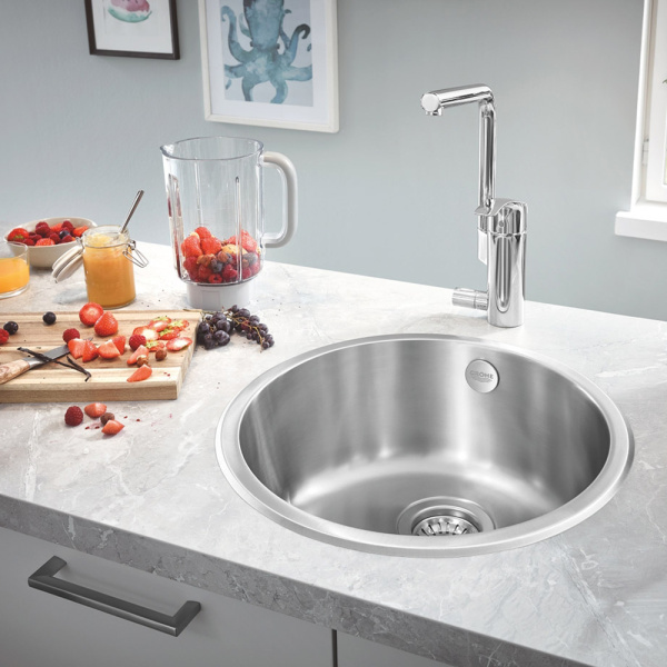 Мойка GROHE K200 Sink круглая с одной чашей, нержавеющая сталь (31720SD0)