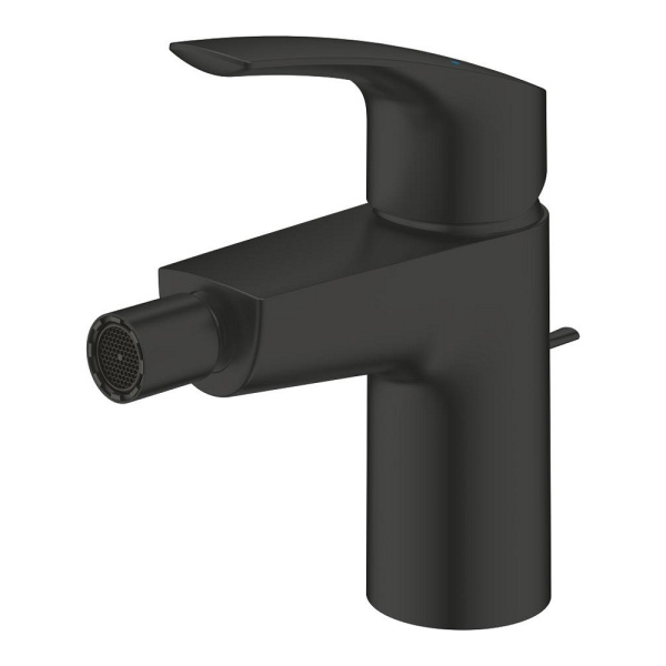 Смеситель для биде GROHE Eurosmart с донным клапаном, матовый черный (329292433)